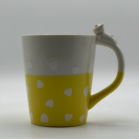 Genki Cats Coffee Cup With Cat Peeking Handle 12 fl oz Kitten Neko Design - Picture 2 of 9